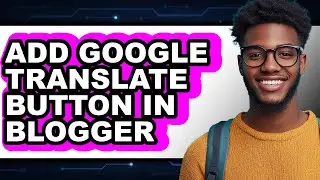 How to Add Google Translate Button in Blogger (full Guide)