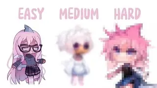 my editing levels • Easy / Medium / Hard