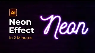How to Create a Neon Text effect in Adobe illustrator