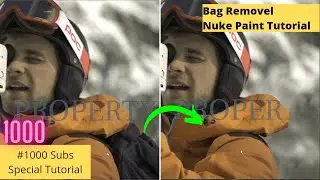 Nuke Paint Tutorial | How To Remove Any Thing in Character Body | Hindi | #1k  Subs Special Tutorial