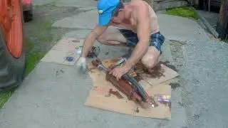 Трактор Т40  Ремонт гидроцилиндра ЦС75 часть 2