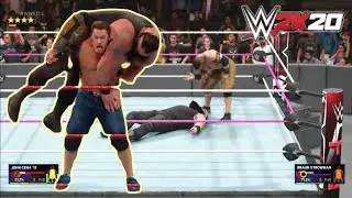 WWE John Cena VS Strowman gameplay 2024