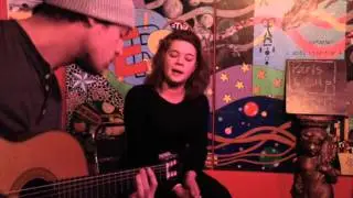 Jeanne and Evan at PLU Open Mic