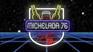 80's Retro Graphic design for @Michelada76 Neon Sign Logo