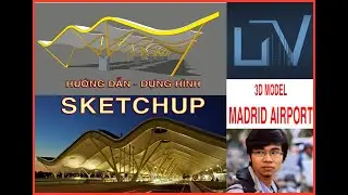 3D MODEL MADRID AIRPORT BY SKETCHUP 2020 (FULL)
