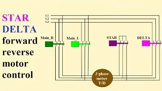 STAR DELTA forward reverse motor control