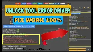 UNLOCK TOOL ERROR DRIVER FIX WORK 100%