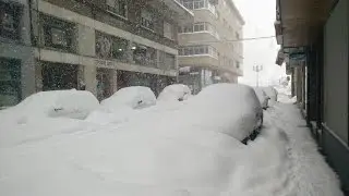 Nevada en Guardo (norte de Palencia) 04/02/2015