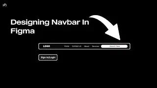 How To Create Basic Navigation Bar Design | Figma Tutorial
