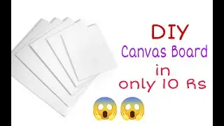 How to make Canvas Board at home | DIY Handmade/Homemade Canvas Board | Best out of waste