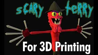 Scary Terry 3d model for 3d printing WIP (work in progress)