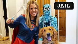 Super Girl SAVES Earl From Blue Spiderman!