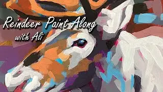 Reindeer Paint Along