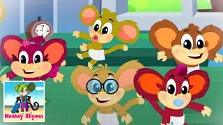 Five Little Babies | Nursery Rhymes & Kids Songs with Monkey Rhymes | Children Song