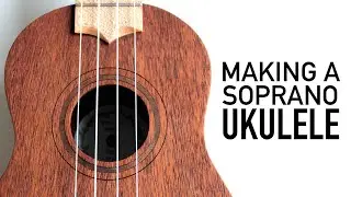 I built a UKULELE for my sister's birthday, from scratch - full build, no talking