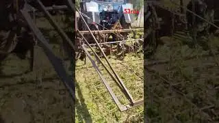 Самодельная сетчатая борона на КОН-2,8