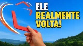Como Fazer um BUMERANGUE de Papel que Vai e Volta!