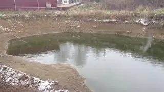 Продолжение 2 Капаем пруд своими руками и (экскаватором)
