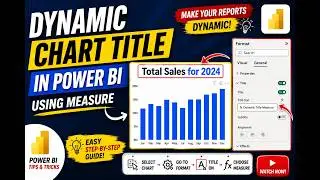 Dynamic Chart Title Power BI | Power BI Dynamic Title | How to Apply Dynamic Chart Title in Power BI