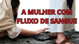 A mulher com fluxo de sangue