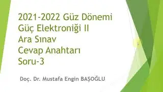 Güç Elektroniği Ara Sınav Çözümleri - Zener Diyotlu Tristör (SCR) Tetikleme