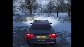 Forza Horizon 4 - Audi RS7 - Quick ride in the snow - One X Gameplay