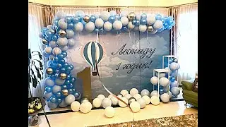 Как сделать фотозону своими руками дома размером 2x3 / Фотозона для мальчика 2на3 на 1 годик 