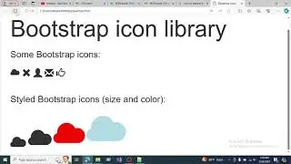 how to use bootstrap icon on a webpage in csshtml