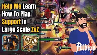 Help Me Learn How To Play Support in Large Scale ZvZ | Oathkeepers Clips | Albion Online East