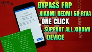 Bypass Frp Unlock Google Account Xiaomi Redmi 5A Riva One Click Support All Xiaomi