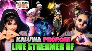 V Badge Live Streamer😱GirlFriend Propose Kaluwa On Live Stream Open Challenge आजा Noob😤1 vs 4 में !!