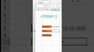 INSERT TODAY, TOMORROW And YESTERDAY DATE  USING FORMULA 