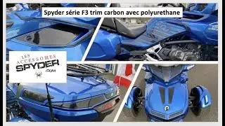 Can Am Spyder série F3 - Trim de carbon avec polyurethane - La Spyder Shop Lavaltrie