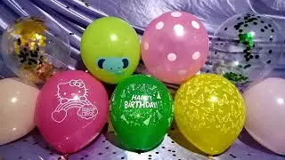 FUN BIRTHDAY BALLOONS POP PART 423!!!