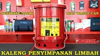 KALENG PENYIMPANAN LIMBAH MUDAH TERBAKAR | Jual Justrite 09100 Oily Waste Can
