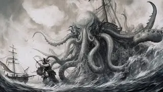 Giant octopus playing tricks in the water Epic music