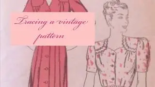 How to trace vintage patterns