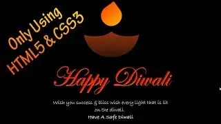 Happy Diwali | Pure Html CSS Design | NoorHUB