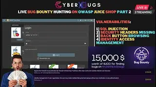 Live Bug Bounty Hunting: Earn Money with SQL Injection & Security Headers Missing | OWASP Juice Shop