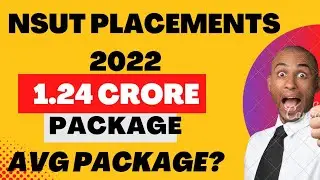 NSUT 2022 Placements|Highest package,Avg. Package Everything 😍 कितनो की placement लगी?Full Info
