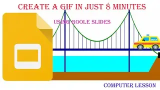 How to make a GIF/ Animated Google Classroom Banner Using Google Slides 