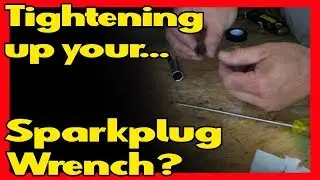 How to fix loose sparkplug wrench when spark plugs fall out of the socket.