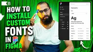 4th Class | How to add new and custom fonts in figma in urdu | Figma Email designing in urdu course