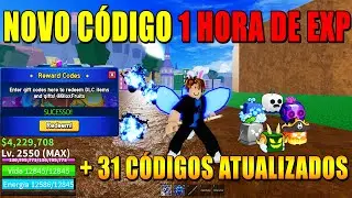 NOVOS CÓDIGOS DE 1 HORA DE EXP + 31 CÓDIGOS DE EXP E BELI DO BLOX FRUITS - blox fruit codes