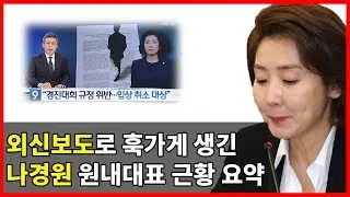 '나경원 아들 의혹' 프랑스 외신 보도로 훅가게 생긴 나경원 의원 근황 요약!