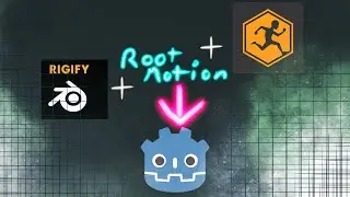 Blender Rigify with Mixamo Animation-Wokflow to Godot 4 (with root motion)