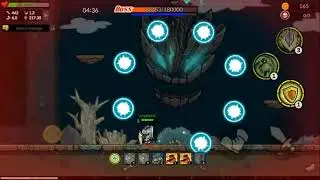 castle defense online - moderate boss raid solo with knight
