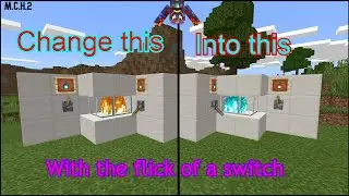 How to make a COLOR- CHANGING FIREPLACE in Minecraft!