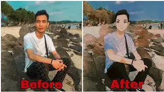 CARA SIMPEL EDIT FOTO JADI ANIME DI HP