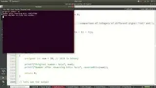 15  Reversing Bits in a Number: using c